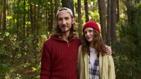 couple in the forest