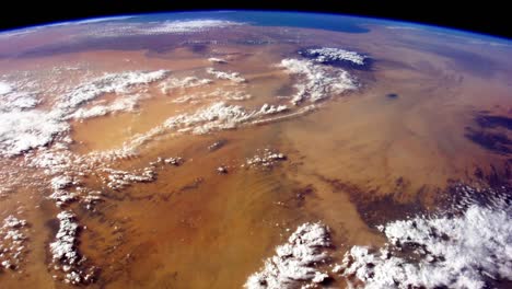 la tierra vista desde el espacio. imágenes de dominio público de la nasa