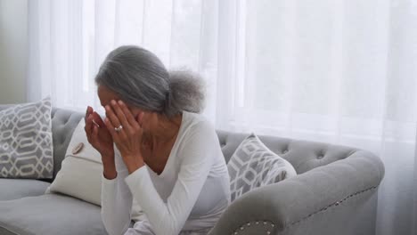 mature woman at home