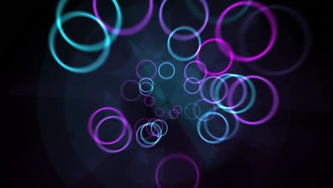 película de efecto 4k del anillo grabar el ritmo (fondo transparente)