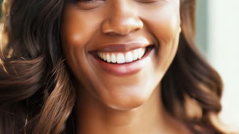 portrait of a beautiful woman smiling