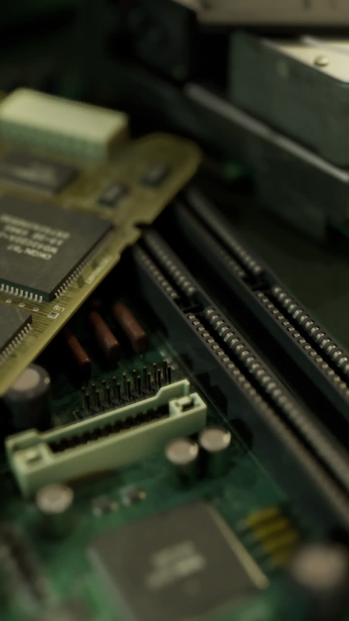 Data center technician performing memory upgrade in hardware environment