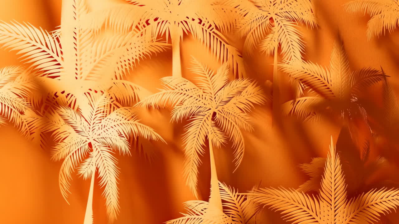 Palm Tree Paper Art