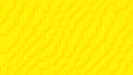 4k amarillo soleado caliente patrón animado abstracto de rayas de píxeles diagonales, verticales y horizontales.