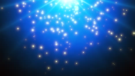 cosmic blue futuristic stars emitting brilliant light