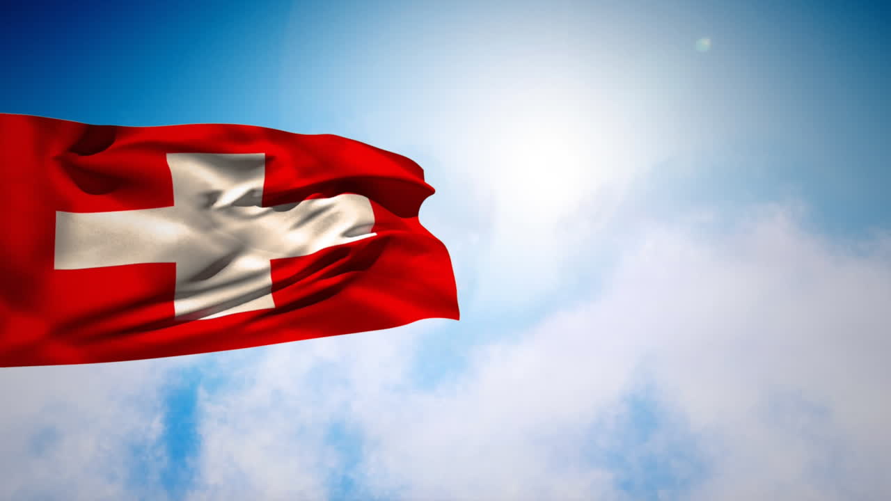 덴마크 국기 떠다니는