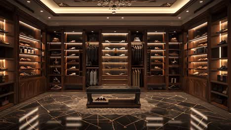 luxury walk-in closet