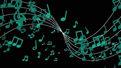 abstract musical notes background