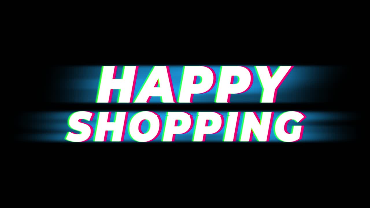 Happy Shopping Graphic Design