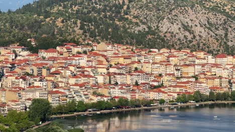 orestiada lake kastoria greece city west macedonia houses viewpoint landscape