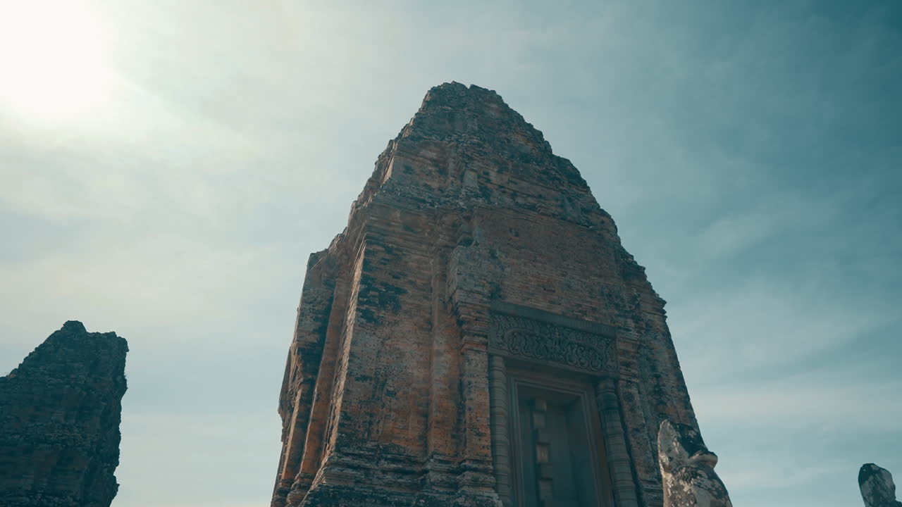 Hyperlapse Of Tower At Pre Rup Temple In Angkor, Cambodia