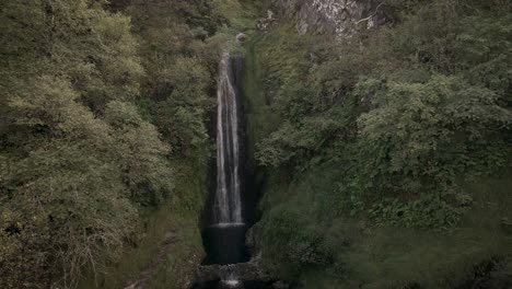 beautigul waterfall in donegal mountain range