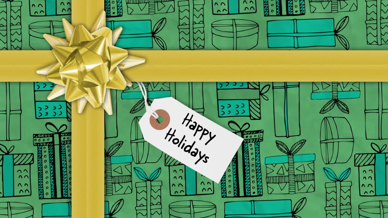 regalo de navidad en embalaje festivo