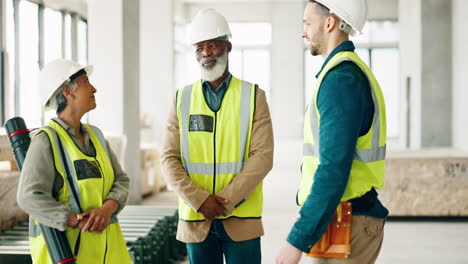 diversity, teamwork and construction worker people