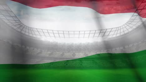 Winkende-Ungarische-Flagge