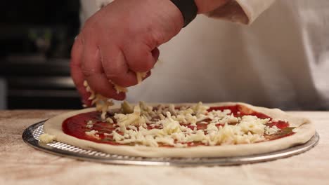 chef preparing pizza