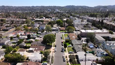 panoramic view of burbank city, los angeles