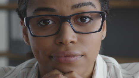 close-up portrait of a thoughtful woman