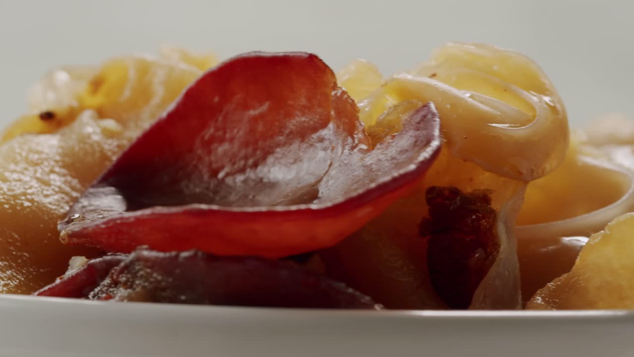 Preservation of vegetables in banks. Fermentation products. Harvesting mushrooms for the winter. Copy space. High quality 4k footage