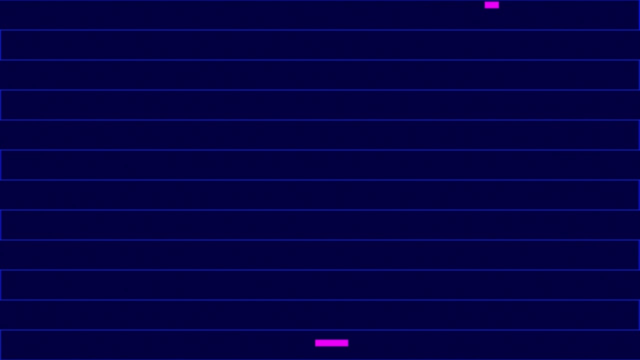 Abstract Digital Background with Moving Neon Bars and Horizontal Lines