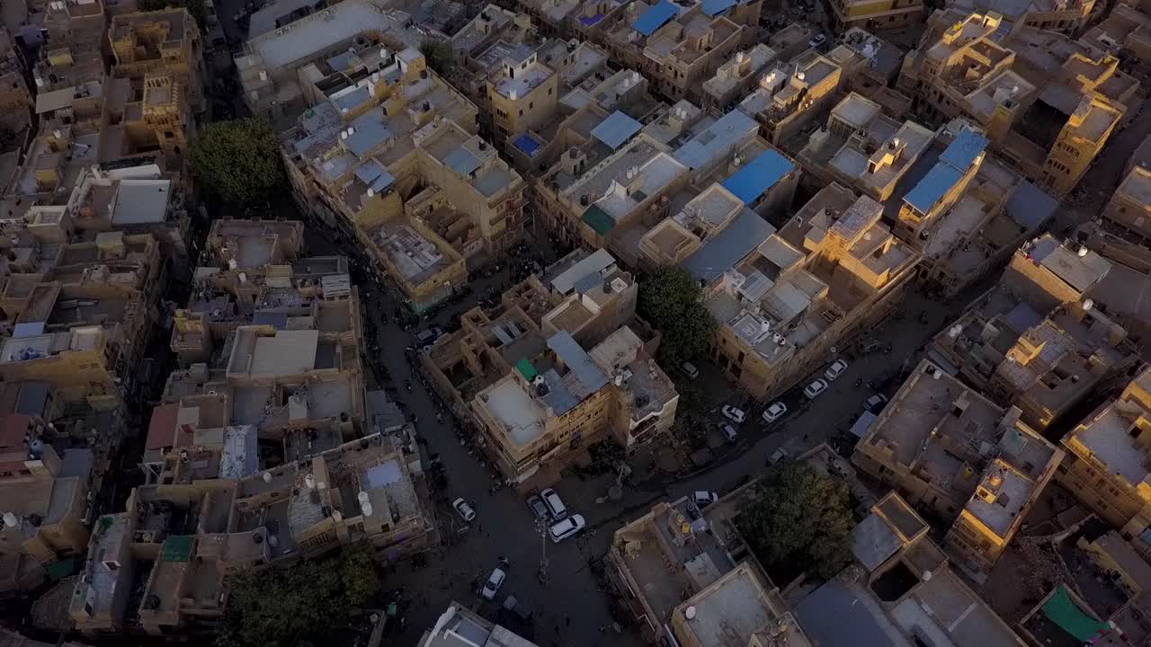 AEREA: La città desertica di Jaisalmer in India.