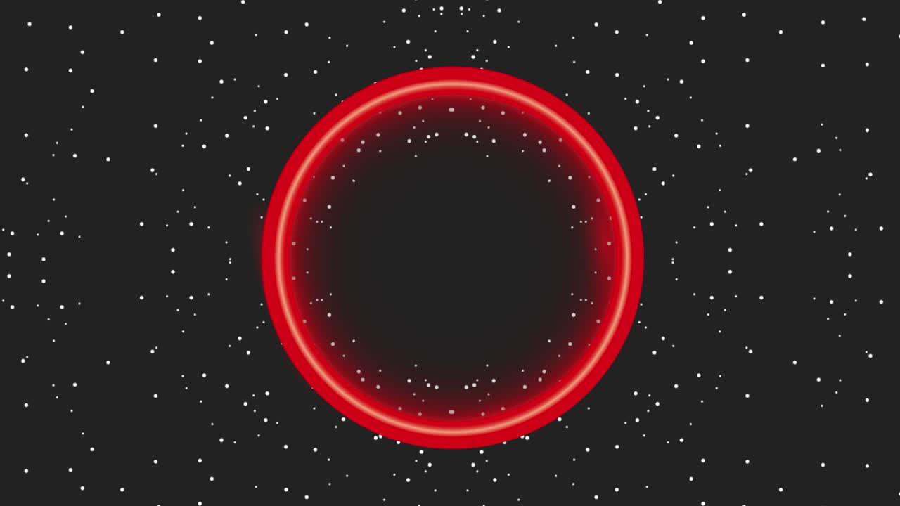 luz de neón círculo brillante puntos oscuros fondo animación de viernes negro hd