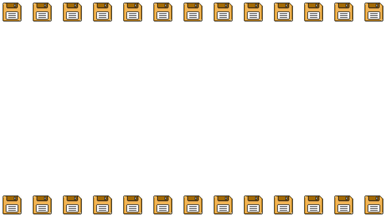 Pixel Art Floppy disc Frame Animated Overlay 1080p Transparent 30 fps (8).mov