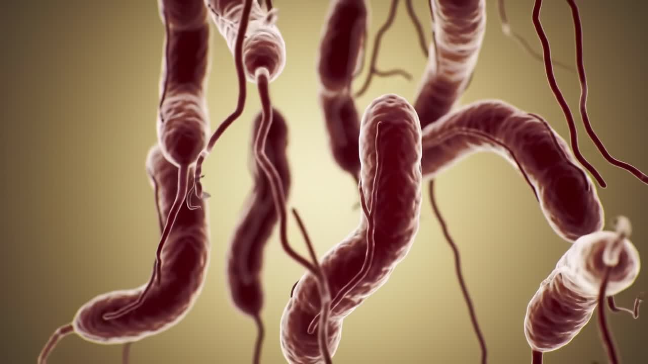 Microscopic View of Bacteria: An Intricate Exploration of Cellular Structures and Their Unique Characteristics in a Lab Environment