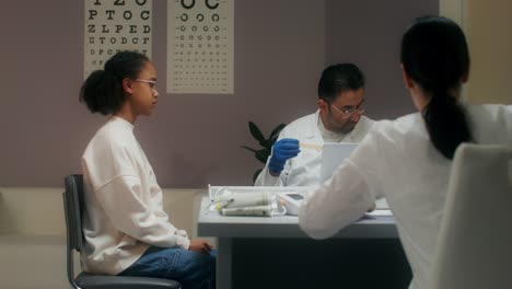 doctor examining a patient's throat