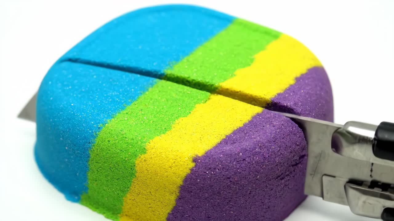 Kinetic Sand Cutting ASMR