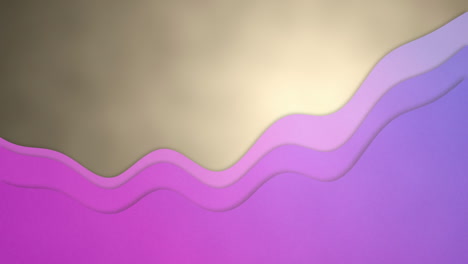 animation of purple waves over red lights trails