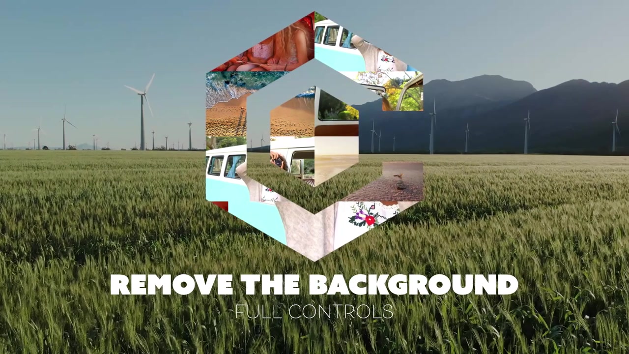 Dynamic Mosaic Logo Reveal Template with Video Collage