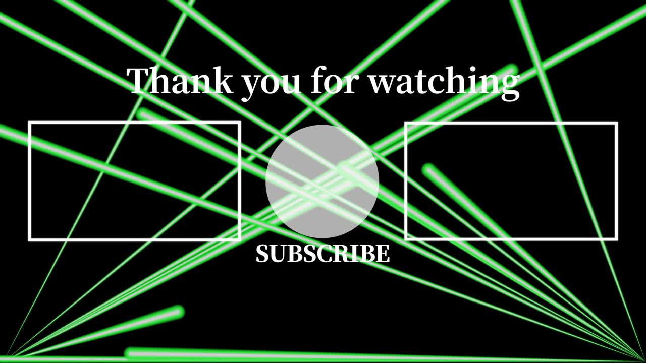 레이저 스테이지 세트  엔드 카드 엔딩 스크린 모션 그래픽