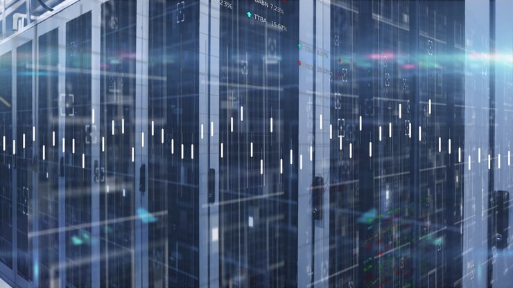 Animation of data processing over computer servers