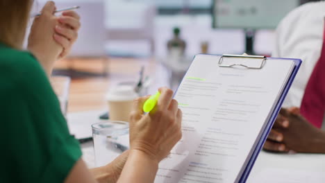 HR-staff-and-applicant-discussing-employment-contract-terms-during-interview