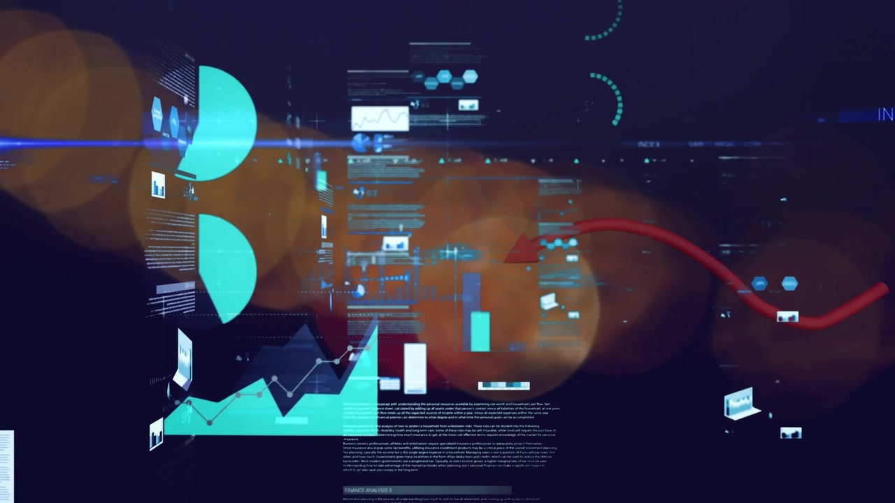 The animation is of yellow spots of light moving on a black background