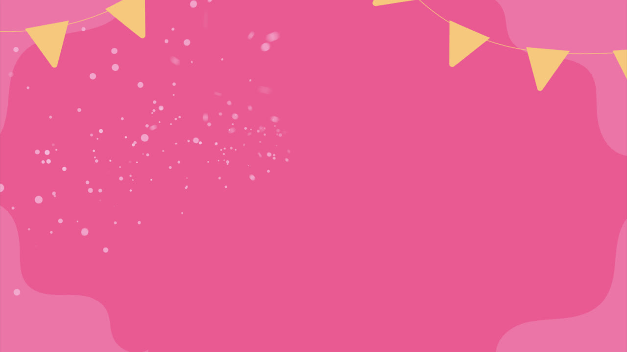 movimiento gráfico de la mano dibujado feliz aniversario letras de fondo