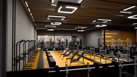 modern commercial gym interior