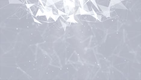 fondo de bucle de plexo abstracto. conexión líneas brillantes y puntos.