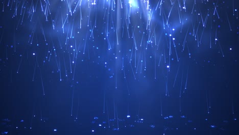 abstract glowing blue lines and particles background