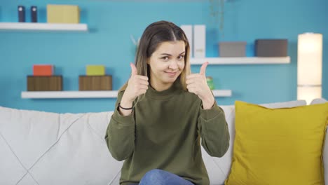 retrato de una joven inteligente y exitosa.
