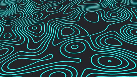 animación de venta flash sobre fondo negro con ondas verdes