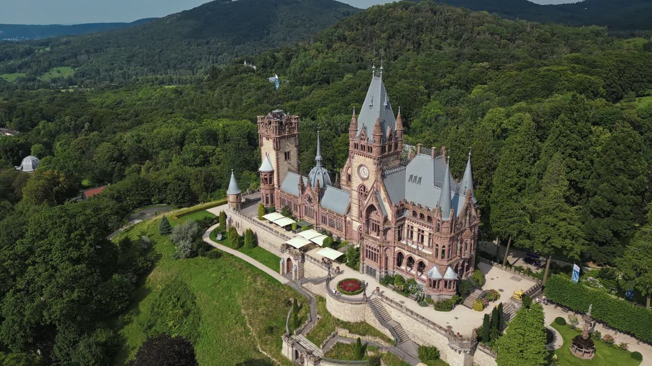 궁전 과 같은 스타일 의 아름다운 건축적 개인 빌라 의 영화적 영상