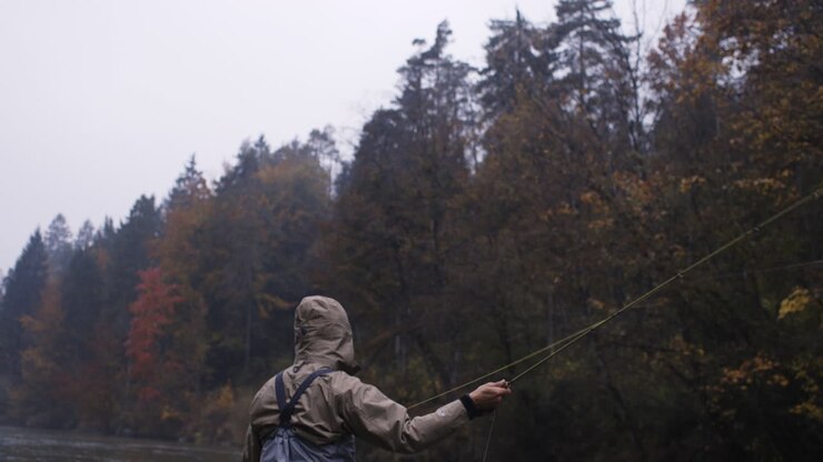 Autumn Fly Fishing on a River