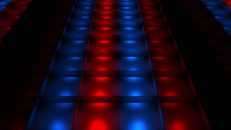 Abstract Geometric Pattern with Red and Blue Lights