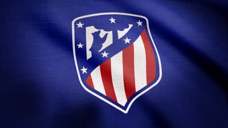 el logotipo del atlético de madrid en la tela