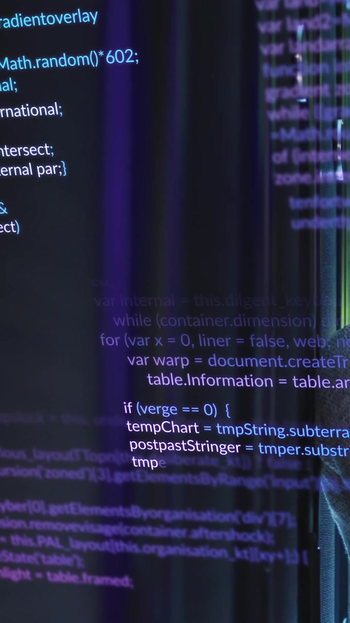 Animation of data processing over african american male engineer using laptop at server room