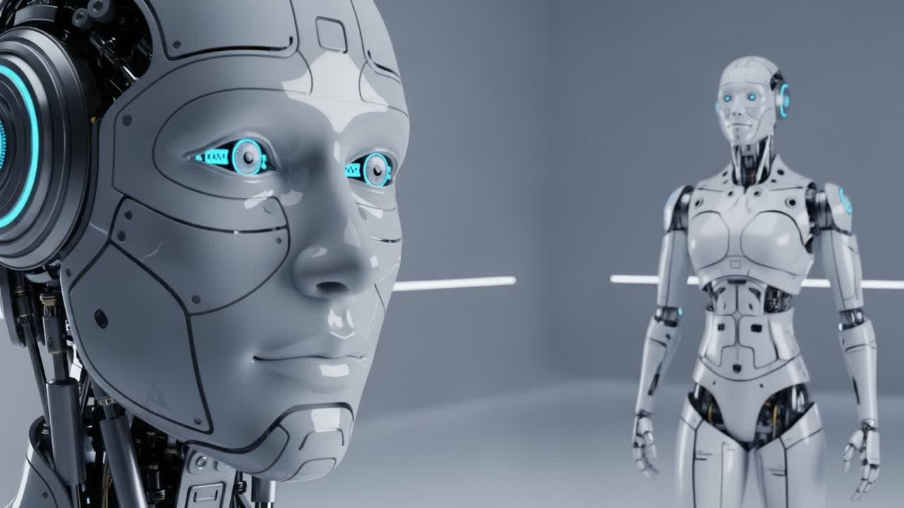 Exploring the Future of Robotics: A Close Encounter with Advanced Androids Featuring Hyper-Realistic Facial Expressions and High-Tech Designs