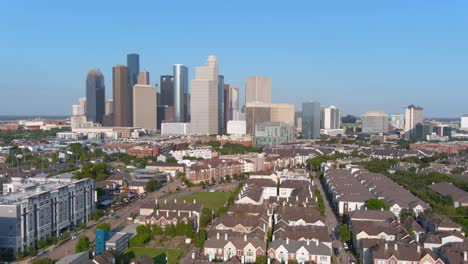 Aerial-of-downtown-Houston-and-surrounding-area