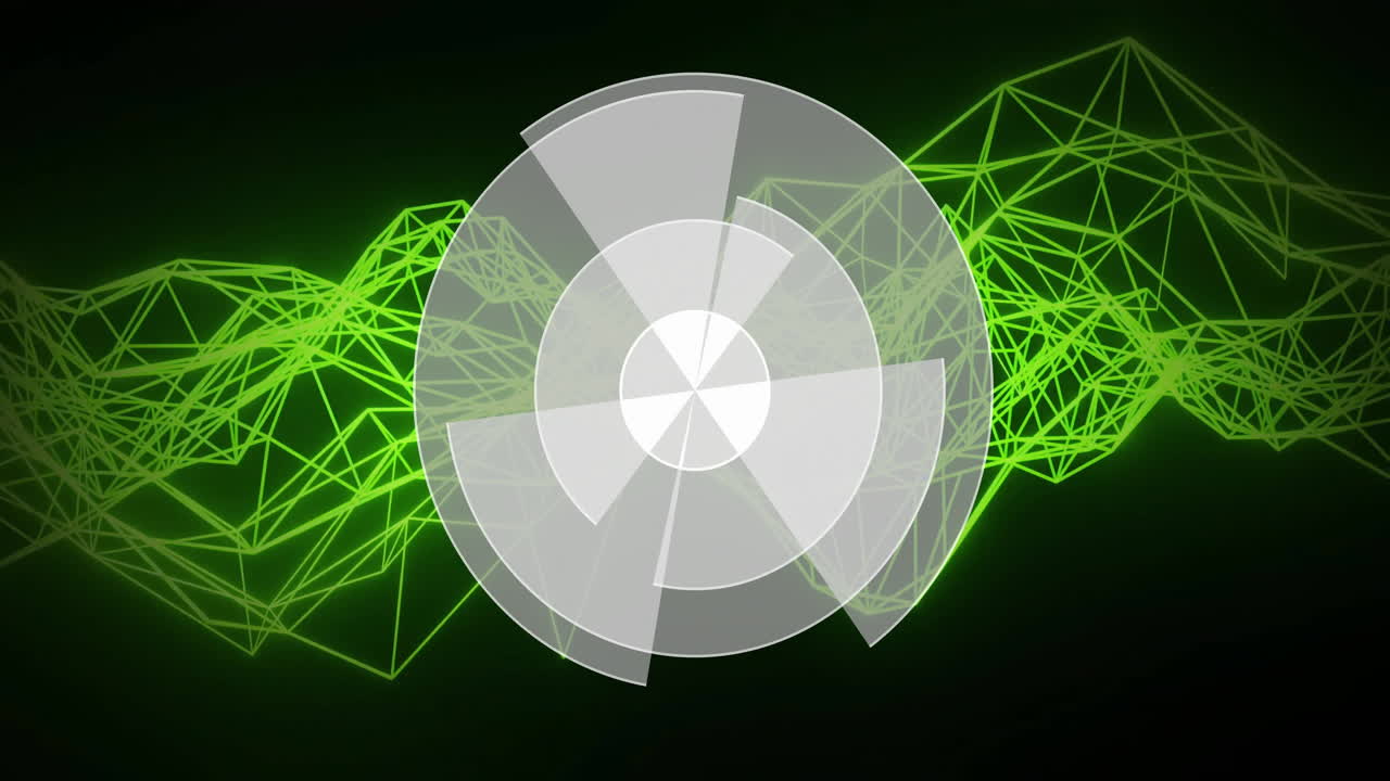 연결 네트워크와 함께 범위 스캐닝의 애니메이션